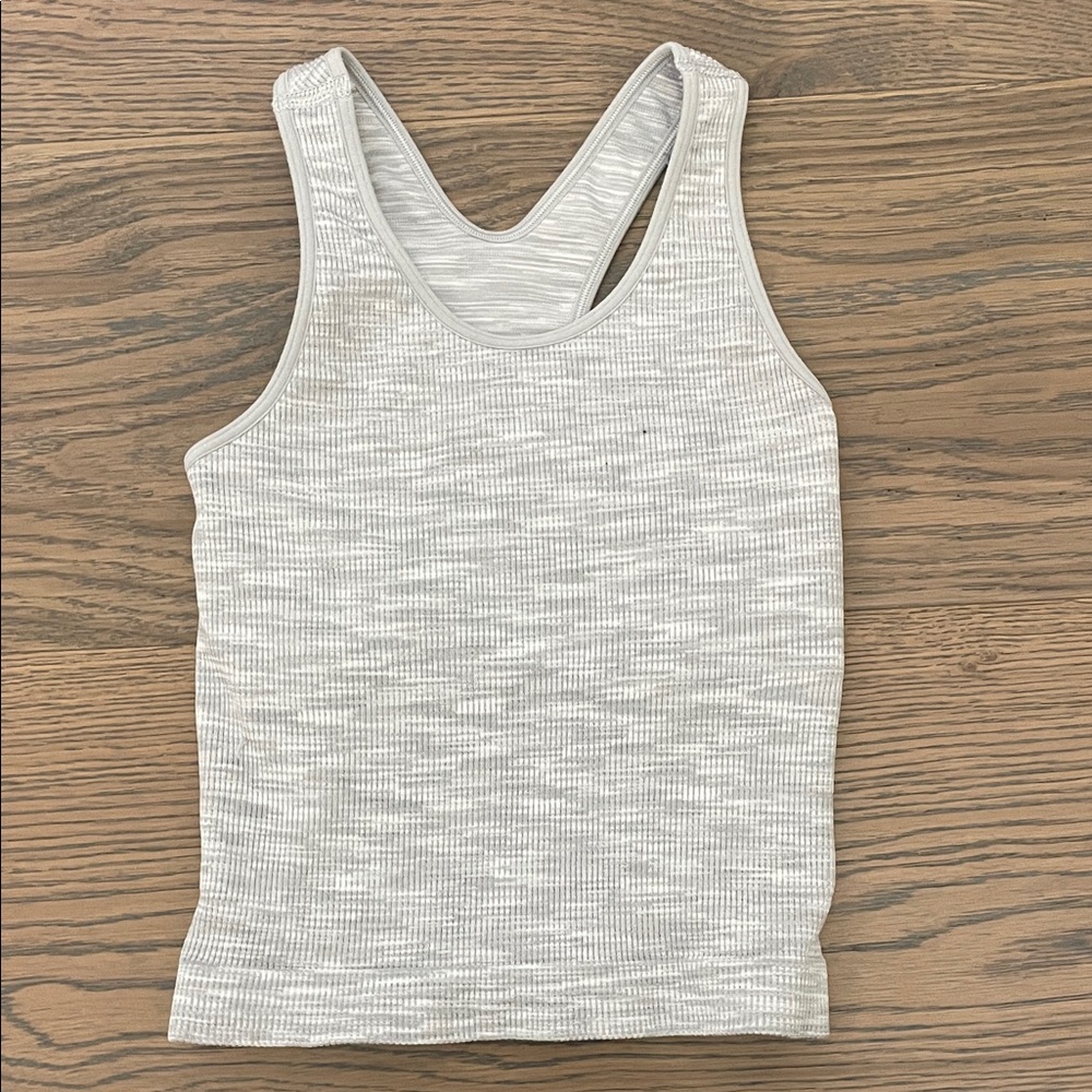 Kids DSG Heather Gray Ribbed Tank Top